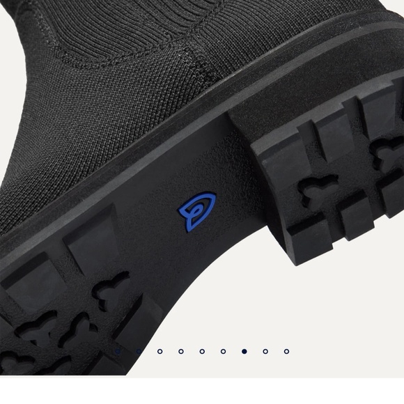 Rothy's The Tall Lug Boot - Onyx Black Size 6 - Picture 5 of 9